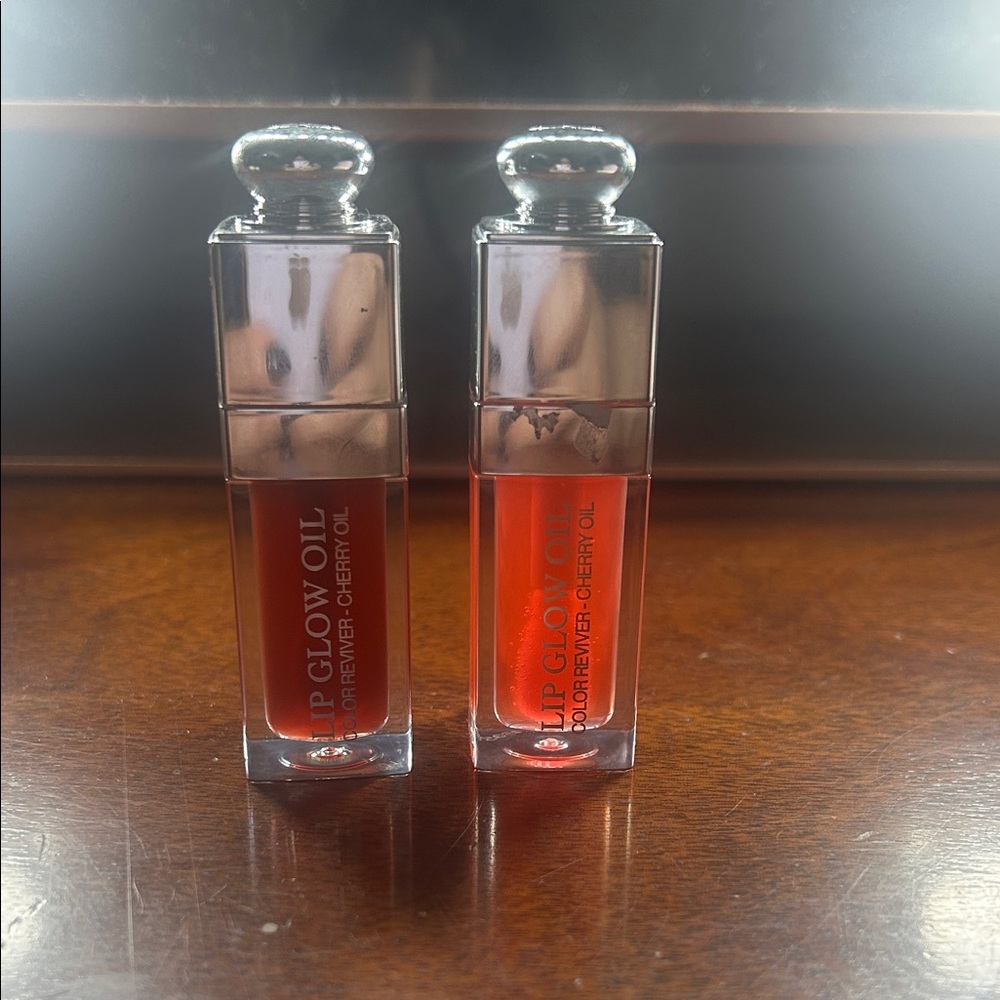 2 Lip Glow Oil by Dior Brand - Cherry and Clear.